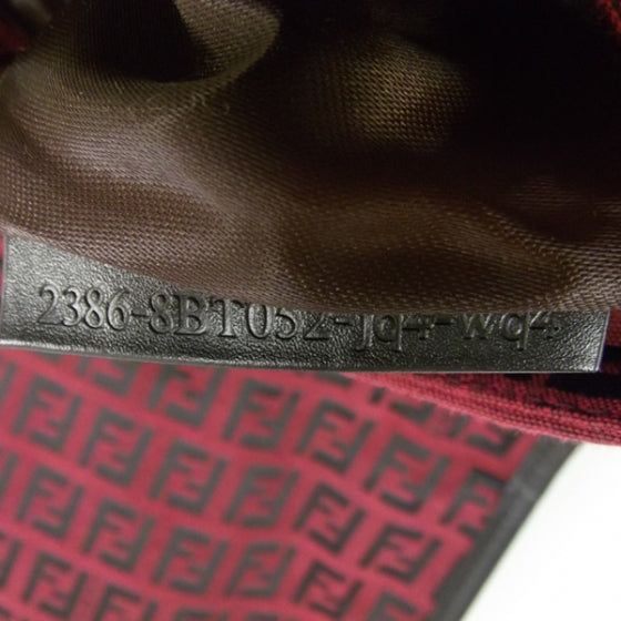 Fendi Zucchino Small Messenger Bag Red 8 of 9