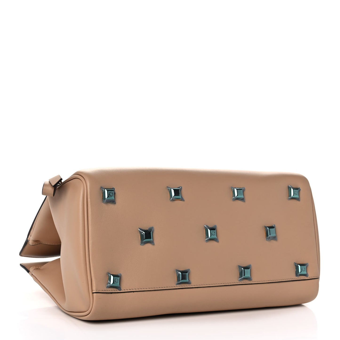 Calfskin Medium Studio Bag Almond