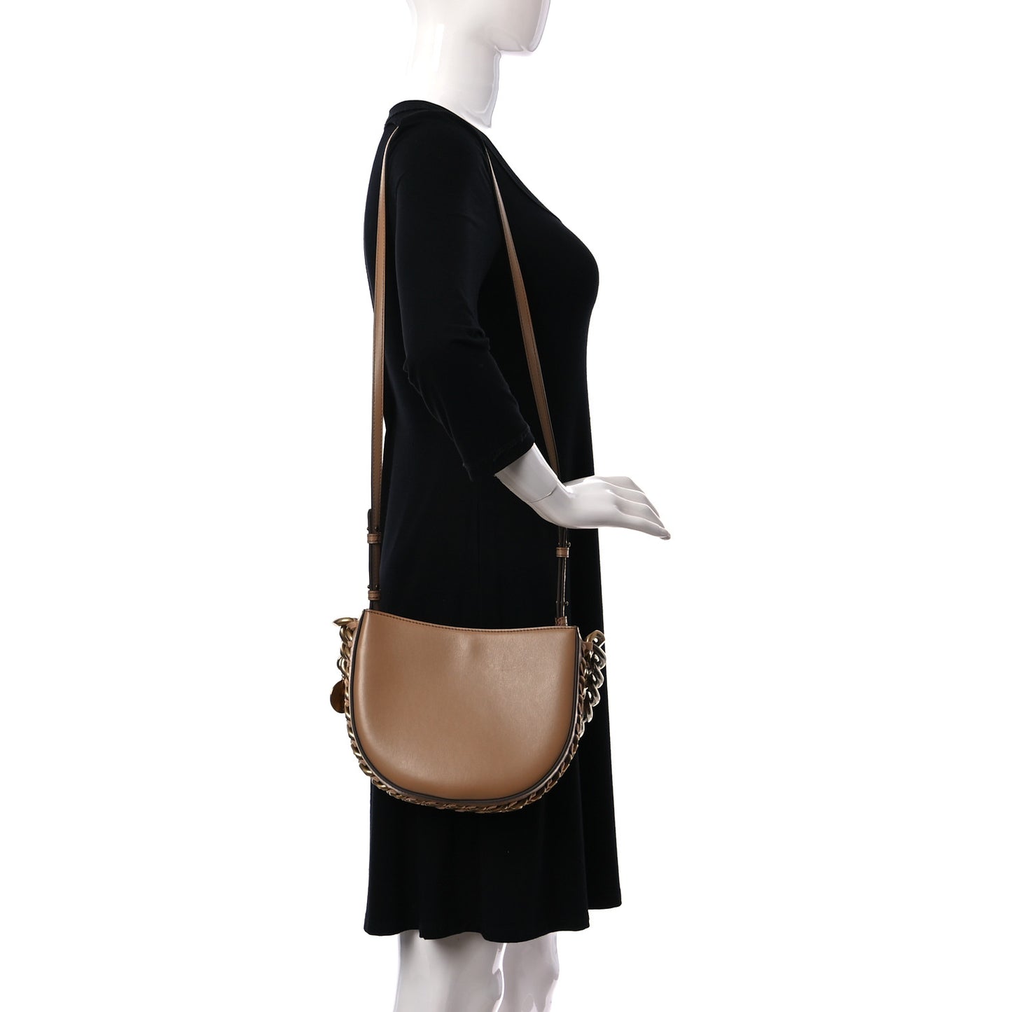 Eco Alter Nappa Medium Frayme Shoulder Bag Sand