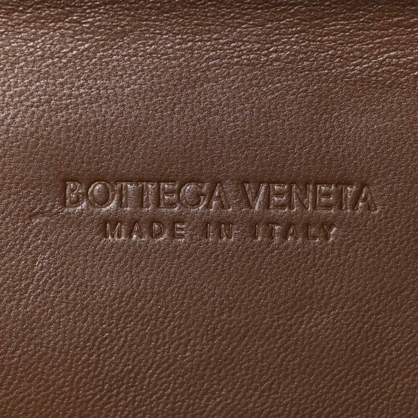 Nappa Intrecciato Knot Clutch Madder Brown