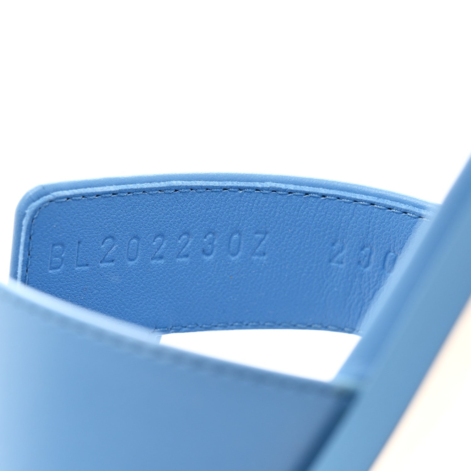 Hermes Box Calfskin Oran Sandals 41 Bleu Cameo 8 of 8