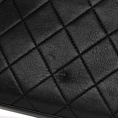 Chanel Lambskin Quilted Chain Infinity Top Handle Flap Black 11 of 12
