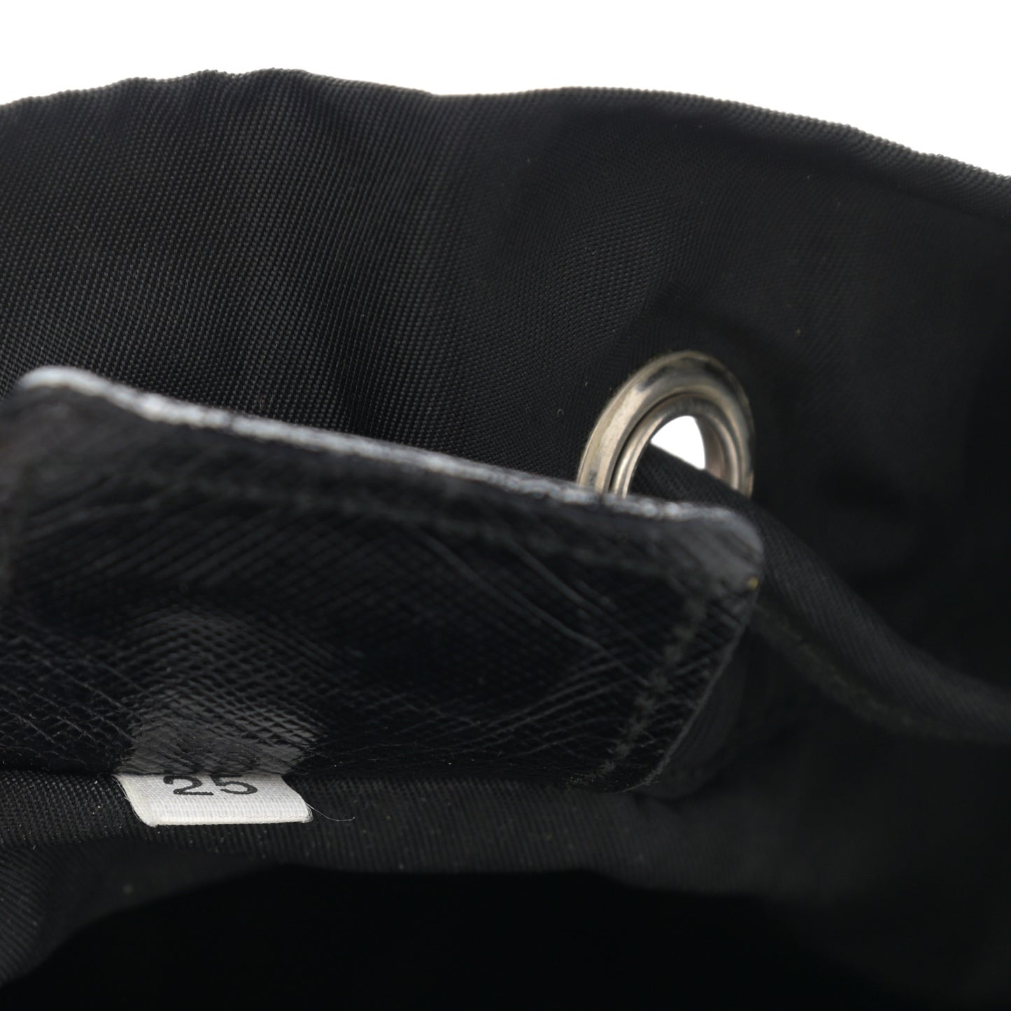 Nylon Vela Drawstring Pouch Black