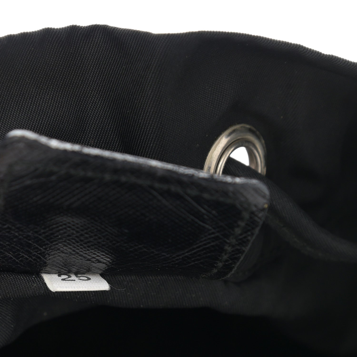 Prada Nylon Vela Drawstring Pouch Black 7 of 10