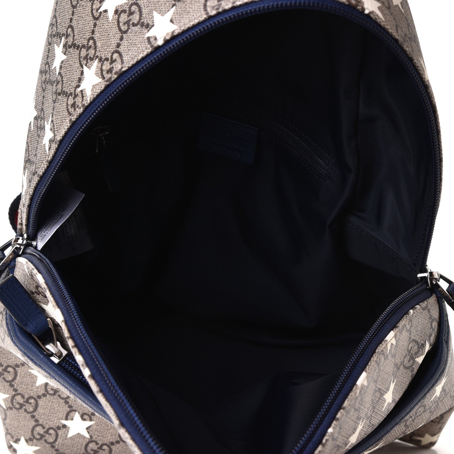 Gucci GG Supreme Monogram Stars Childrens Backpack Beige Ebony Yellow Royal 4 of 5