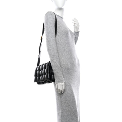Bottega Veneta Nappa Maxi Intreccio Padded Cassette Crossbody Bag Black 2 of 9