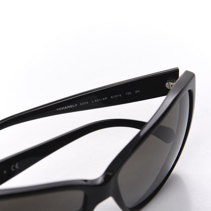 Chanel Acetate CC Sunglasses 5203 Black 6 of 10
