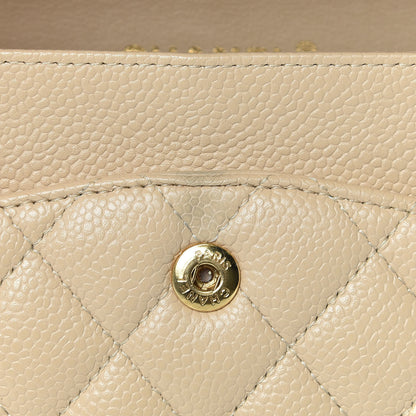 Chanel Caviar Quilted Medium Double Flap Beige Clair 9 of 10
