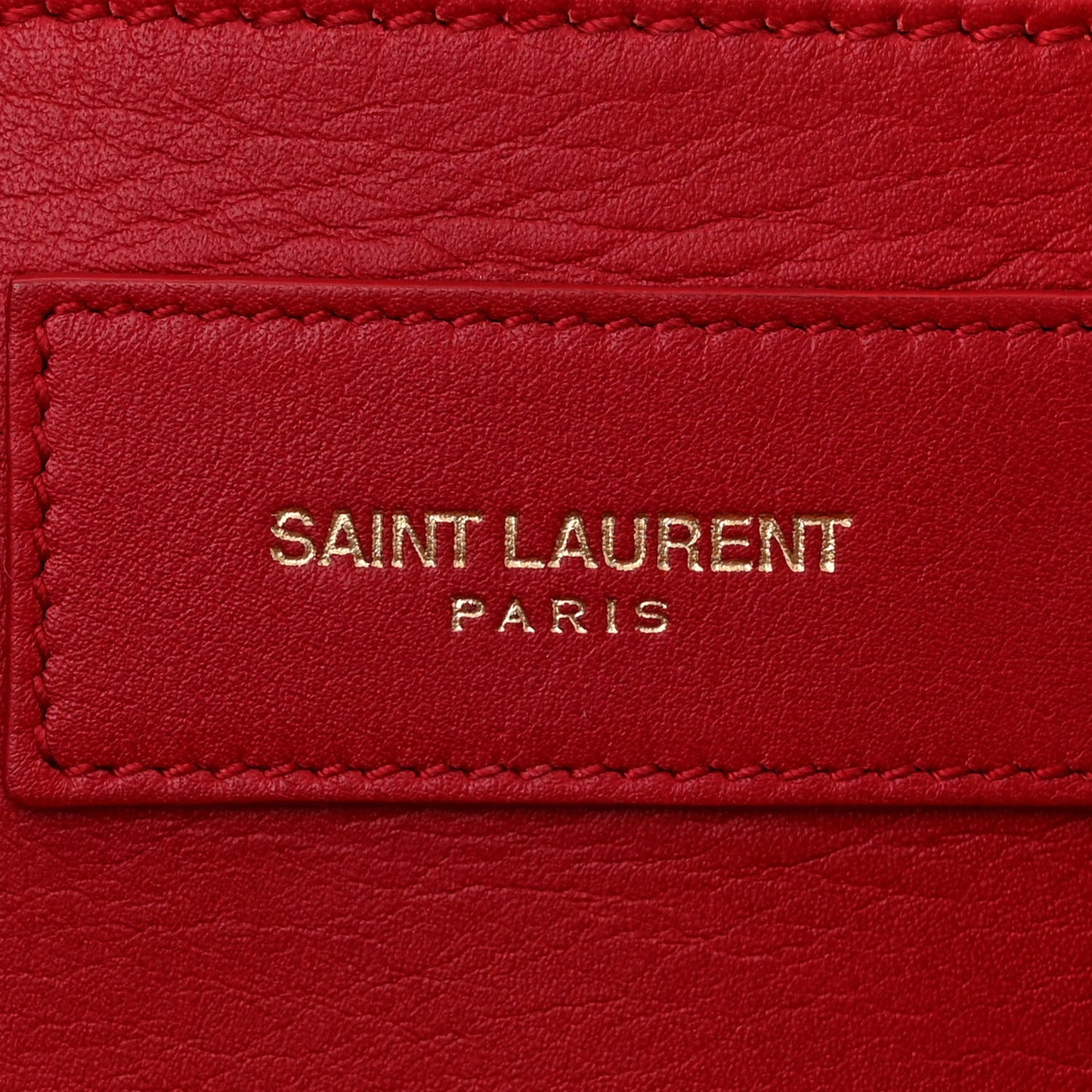 Calfskin Small Classic Y Cabas Red