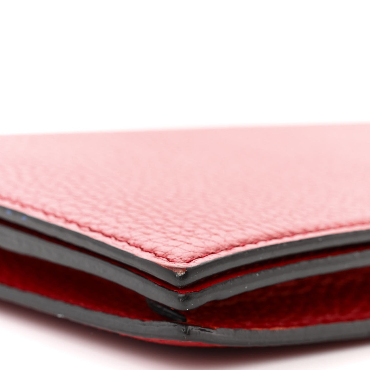 Dollar Calfskin Medium Betty Chain Wallet Tabasco