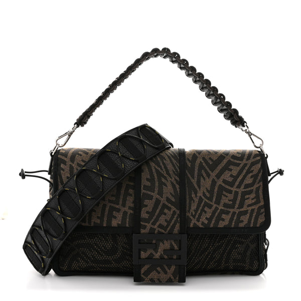 Fendi X SARAH COLEMAN Fabric Jacquard Vitello Grace FF Vertigo