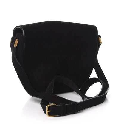 Saint Laurent Suede Y Studs Crossbody Bag Black 3 of 13