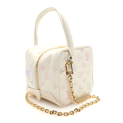 Louis Vuitton Lambskin Embossed Monogram New Square Bag Quartz Multicolor 3 of 9