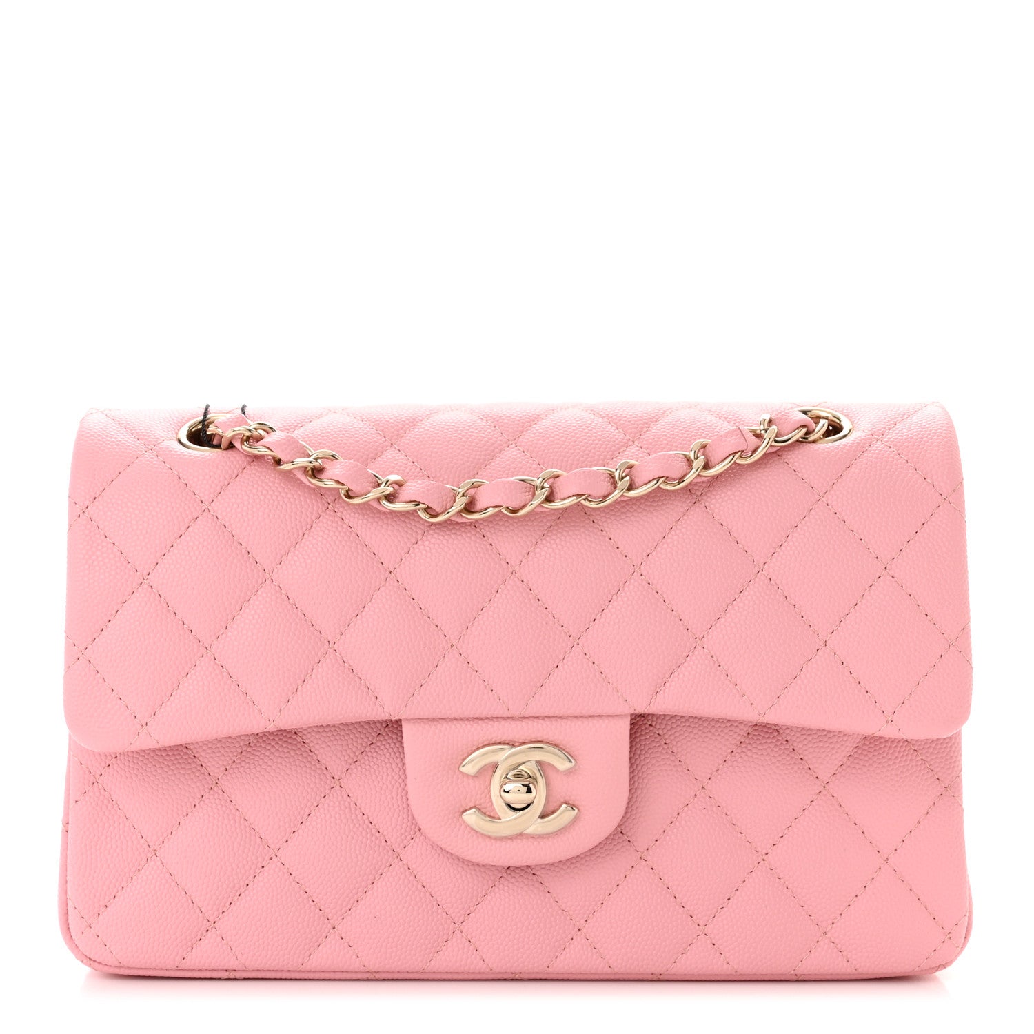 Chanel Caviar Quilted Small Double Flap Pink 1 of 11