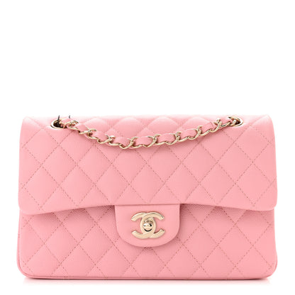 Chanel Caviar Quilted Small Double Flap Pink 1 of 11