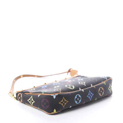 Louis Vuitton Monogram Multicolor Pochette Accessories Black 4 of 9