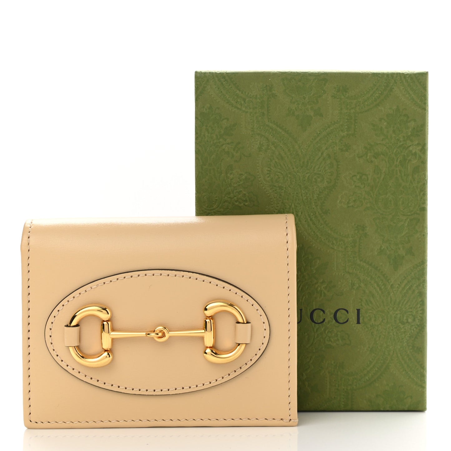 Boarded Plutone Calfskin Horsebit 1955 Card Case Wallet Bubble Tea