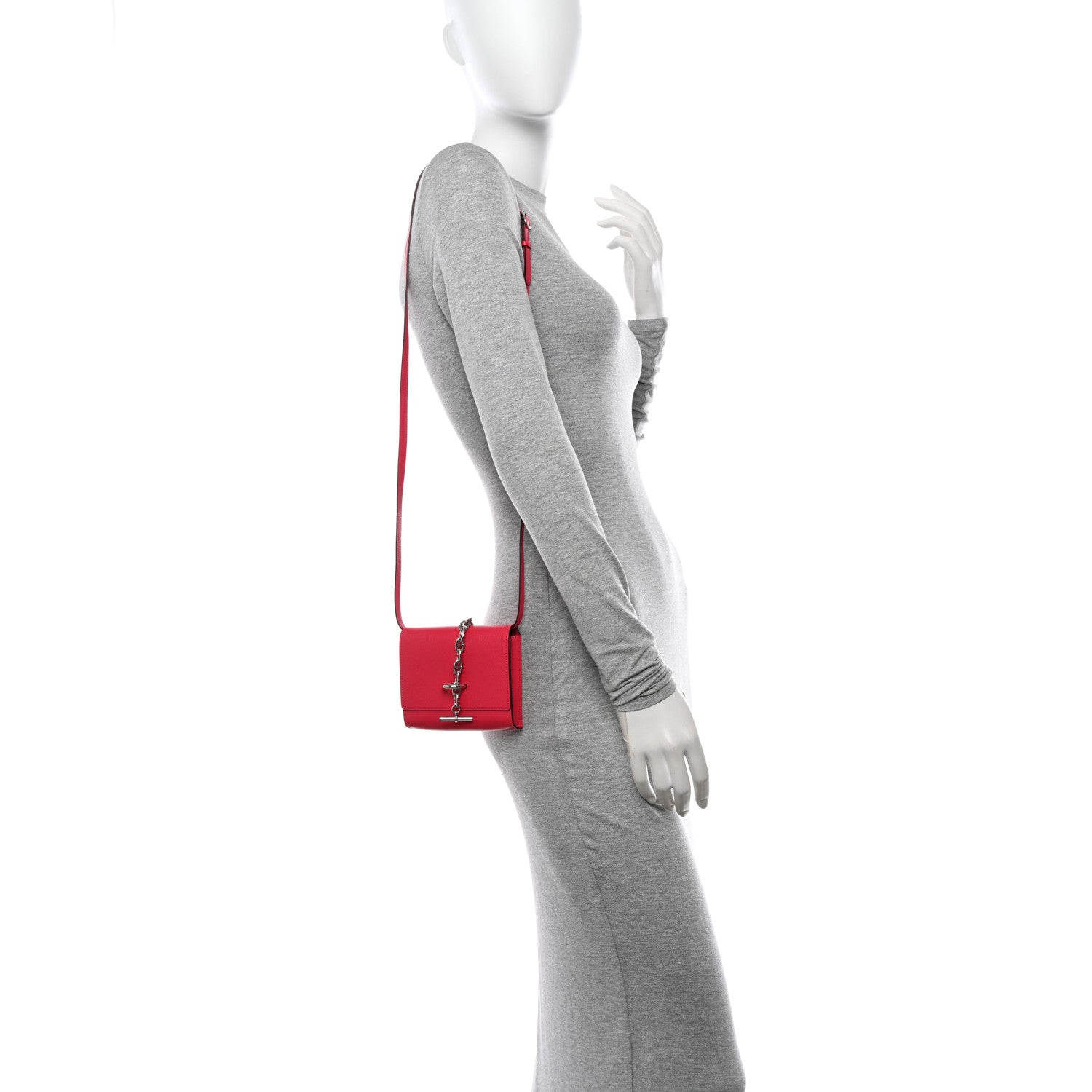 Hermes Chevre Chamkila Chaine d'Ancre To Go Wallet Rose Extreme 2 of 11