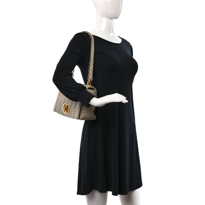 Christian Dior Supple Calfskin Cannage Large Caro Bag Beige 2 of 9