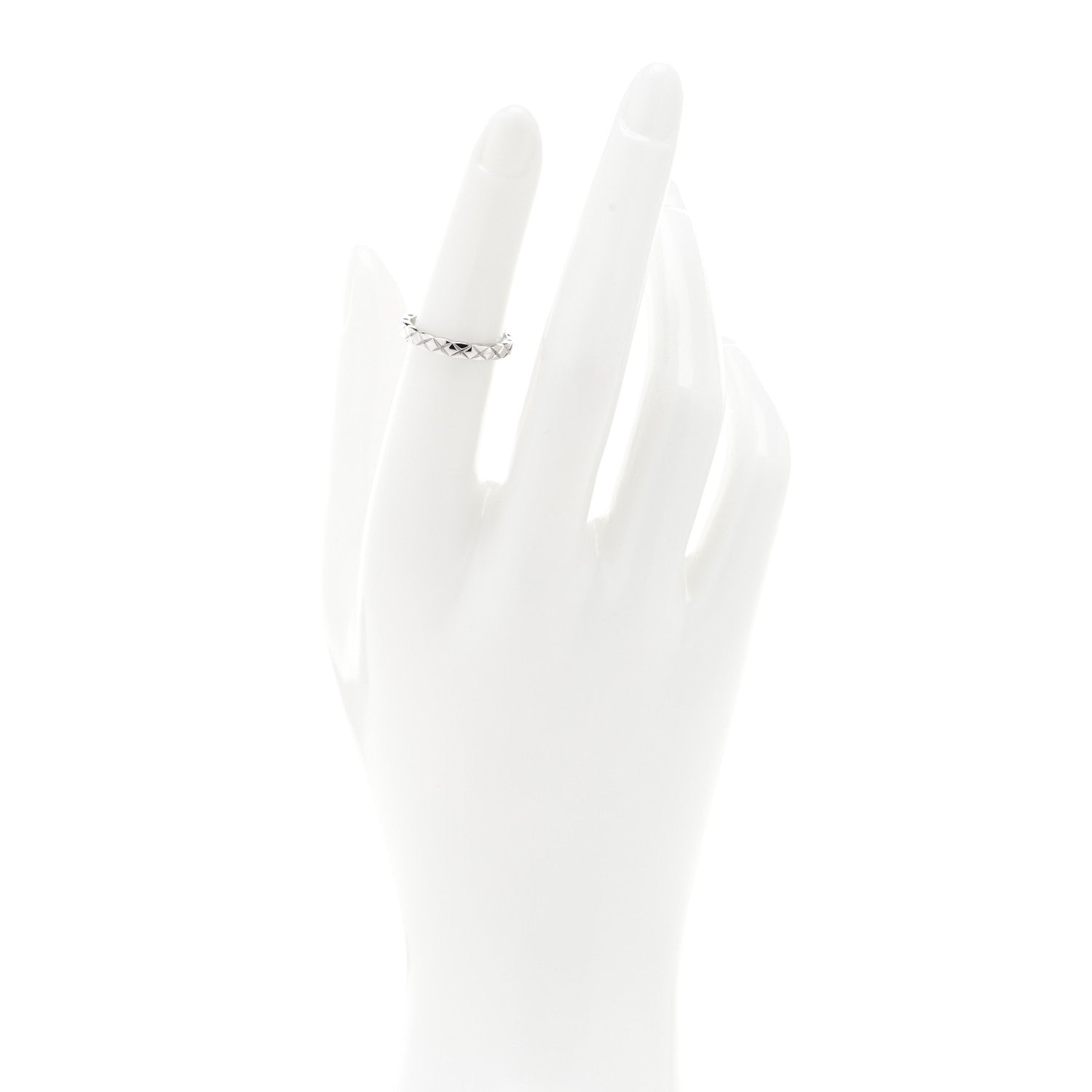 Chanel Platinum Mini Coco Crush Ring 49 4.75 2 of 4