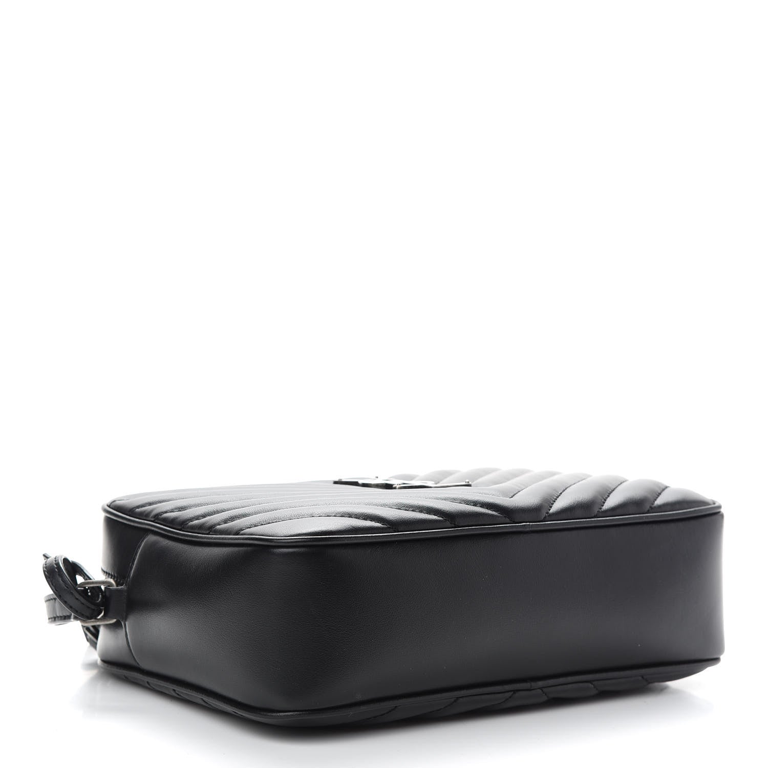 Saint Laurent Calfskin Matelasse Monogram Lou Camera Bag Black 4 of 9