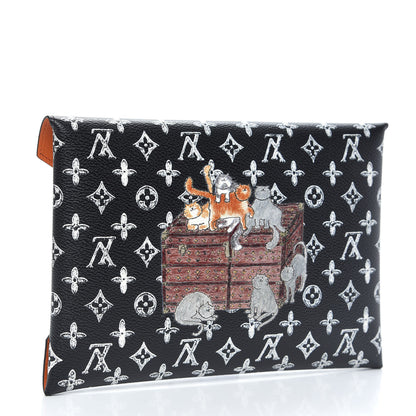 Louis Vuitton Catogram Kirigami Pochette Set Black 3 of 8