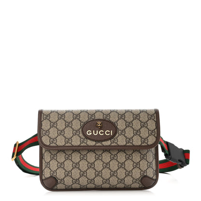 Gucci GG Supreme Monogram Neo Vintage Web Belt Bag Brown 1 of 11