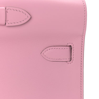 Hermes Swift Kelly Cut Clutch Pochette Mauve Sylvestre 11 of 26