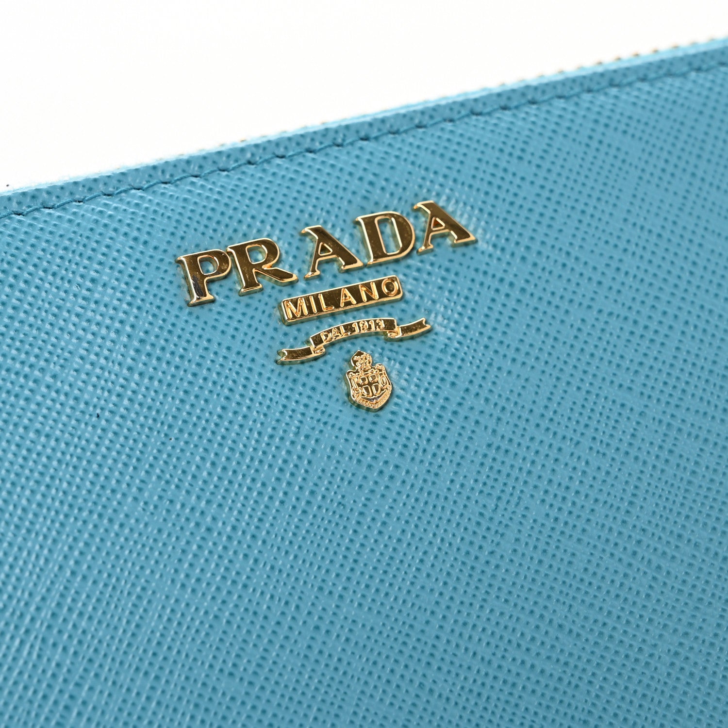 Prada Saffiano Metal Zip Around Wallet Voyage 8 of 8