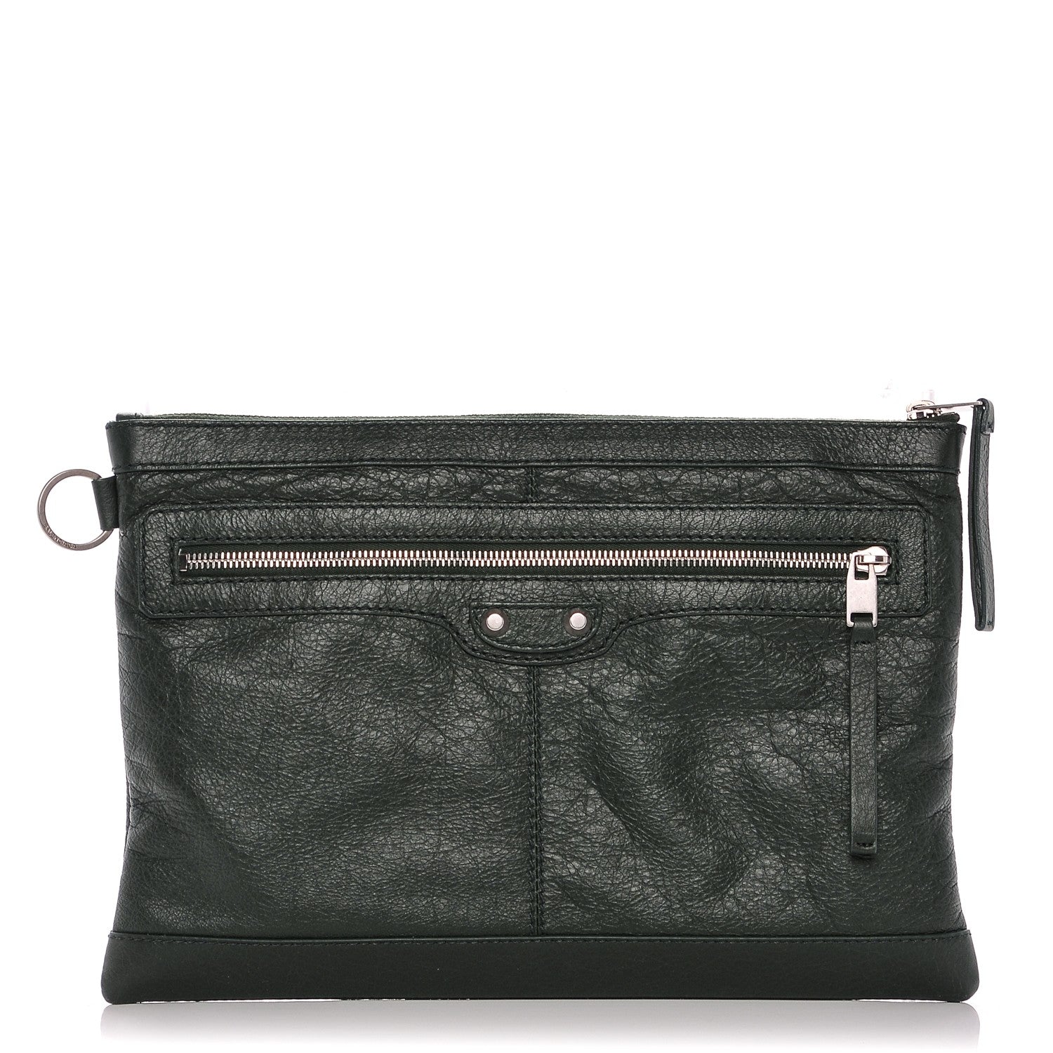 Balenciaga Agneau Arena Classic Hardware Medium Clip Vert Pinede 1 of 6