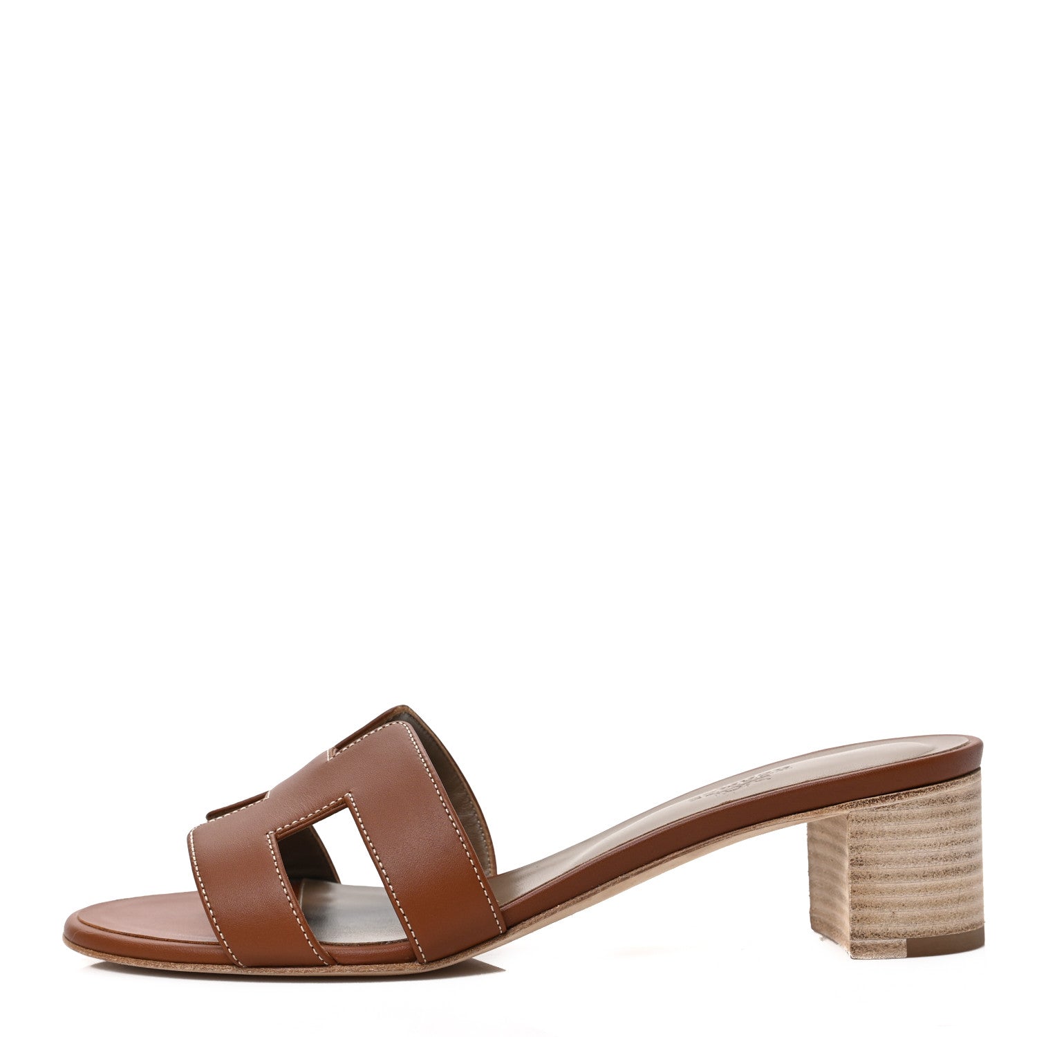 Hermes Calfskin Oasis Sandals 36 Gold 1 of 8