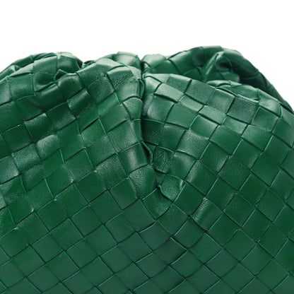 Bottega Veneta Nappa Maxi Intrecciato The Pouch Oversized Clutch Racing Green 7 of 9