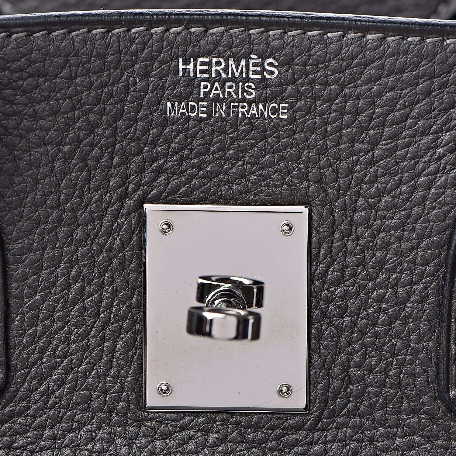 Hermes Taurillon Clemence Birkin 35 Graphite 7 of 37