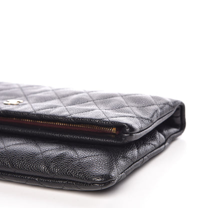 Chanel Caviar Quilted CC Beauty Clutch Black 10 of 11