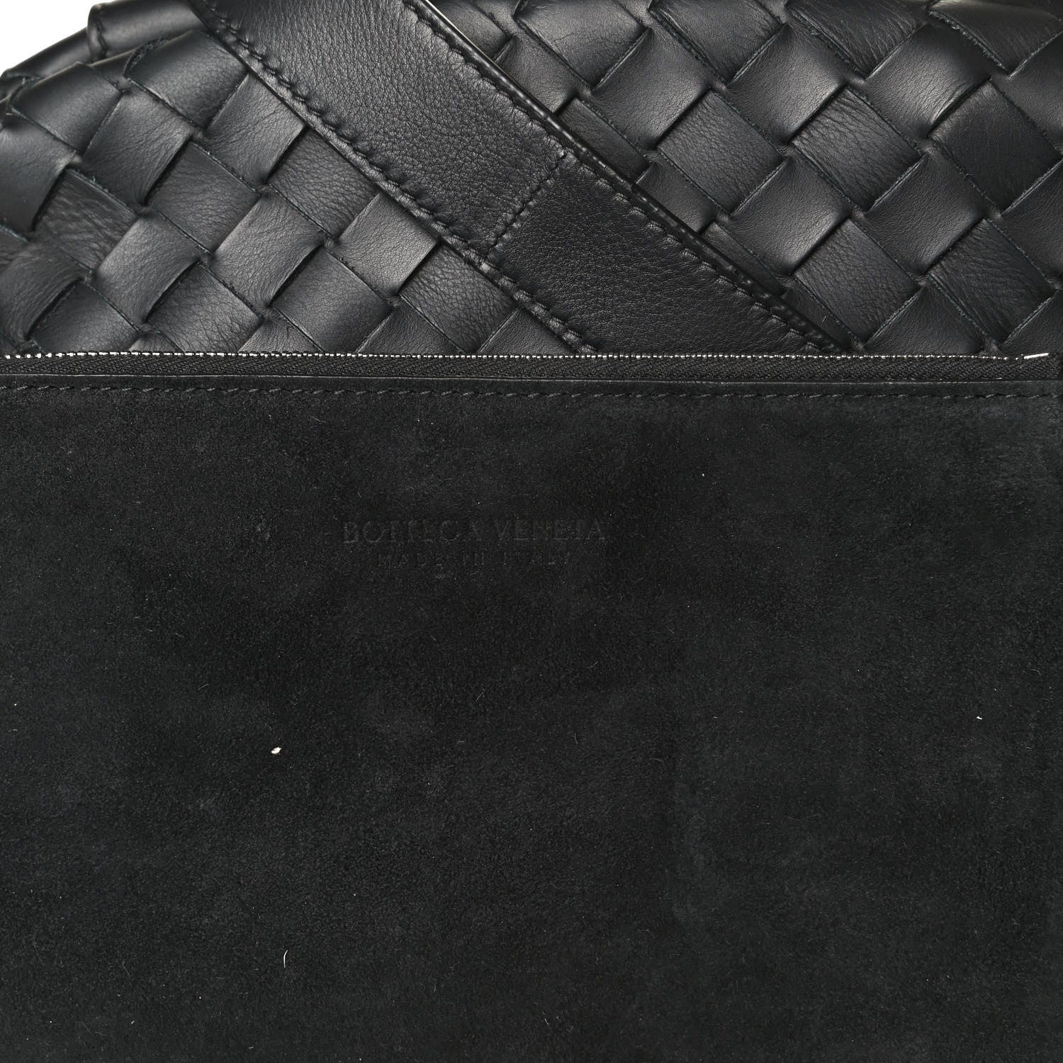 Bottega Veneta Nappa Intrecciato Messenger Bag Black 8 of 16