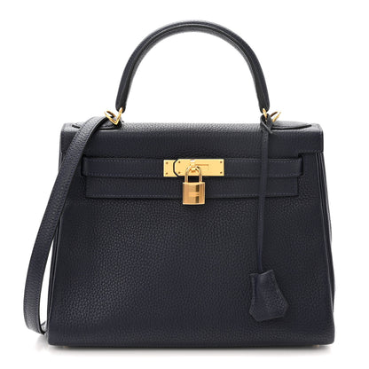 Hermes Togo Kelly Retourne 28 Bleu Nuit 1 of 14