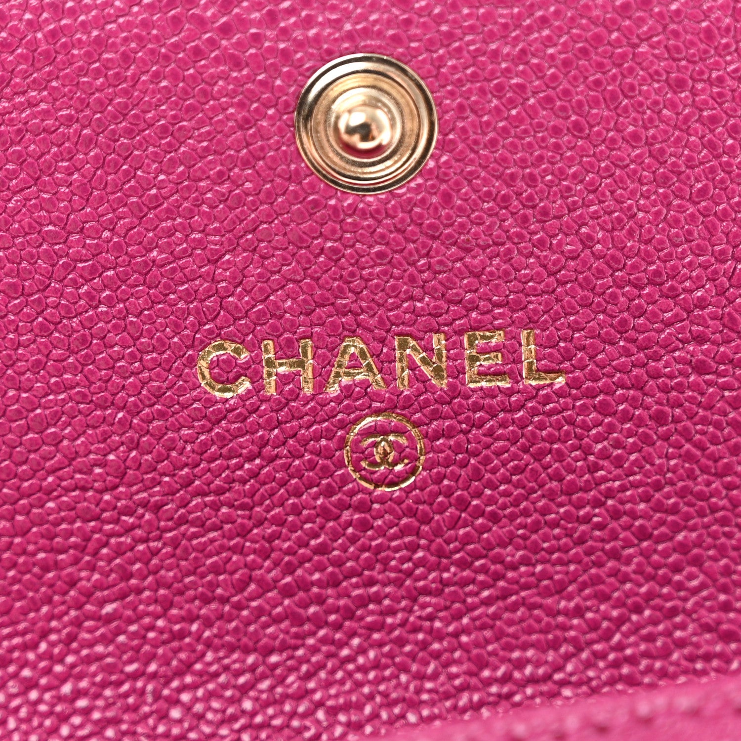 Chanel Caviar Quilted Boy Card Holder Wallet Fuchsia 6 of 9