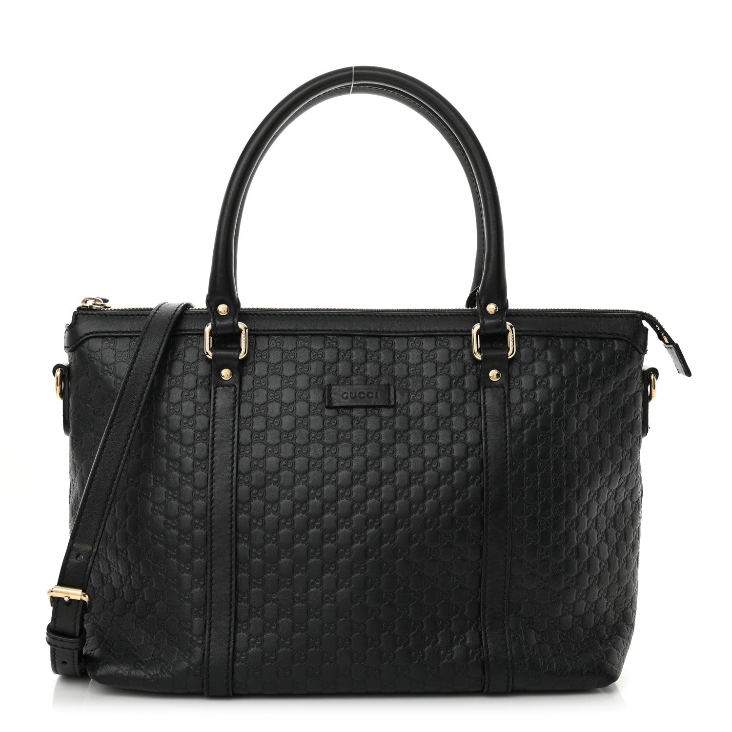 Gucci Soft Microguccissima Small Zippered Satchel Black 1 of 12