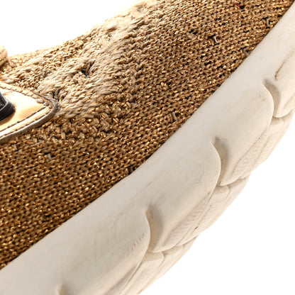 Louis Vuitton Technical Nylon Monogram Rubber Aftergame Sneakers 37.5 Gold 11 of 15