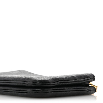 Louis Vuitton Empreinte Double Zip Pochette Black 10 of 16