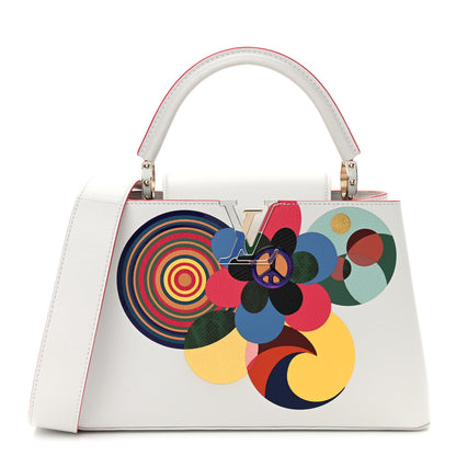 Louis Vuitton Lambskin Beatriz Milhazes Artycapucines PM White Multicolor 1 of 10
