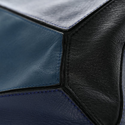 Loewe Calfskin XL Puzzle Bag Blue Black 11 of 14
