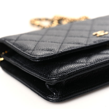 Chanel Caviar Quilted Wallet on Chain WOC Black 8 of 10