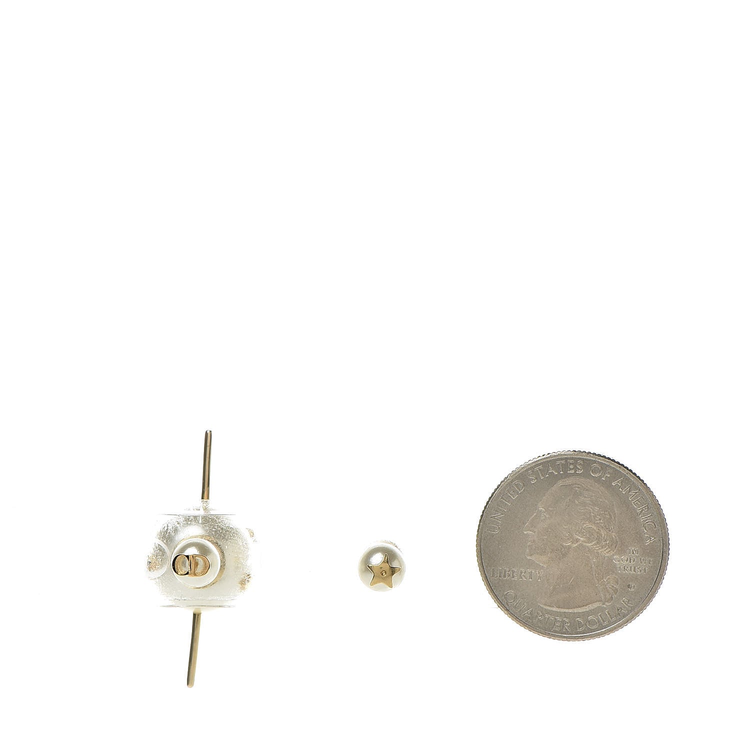 Christian Dior Pearl Dior Star Tribales Earrings Gold 2 of 5