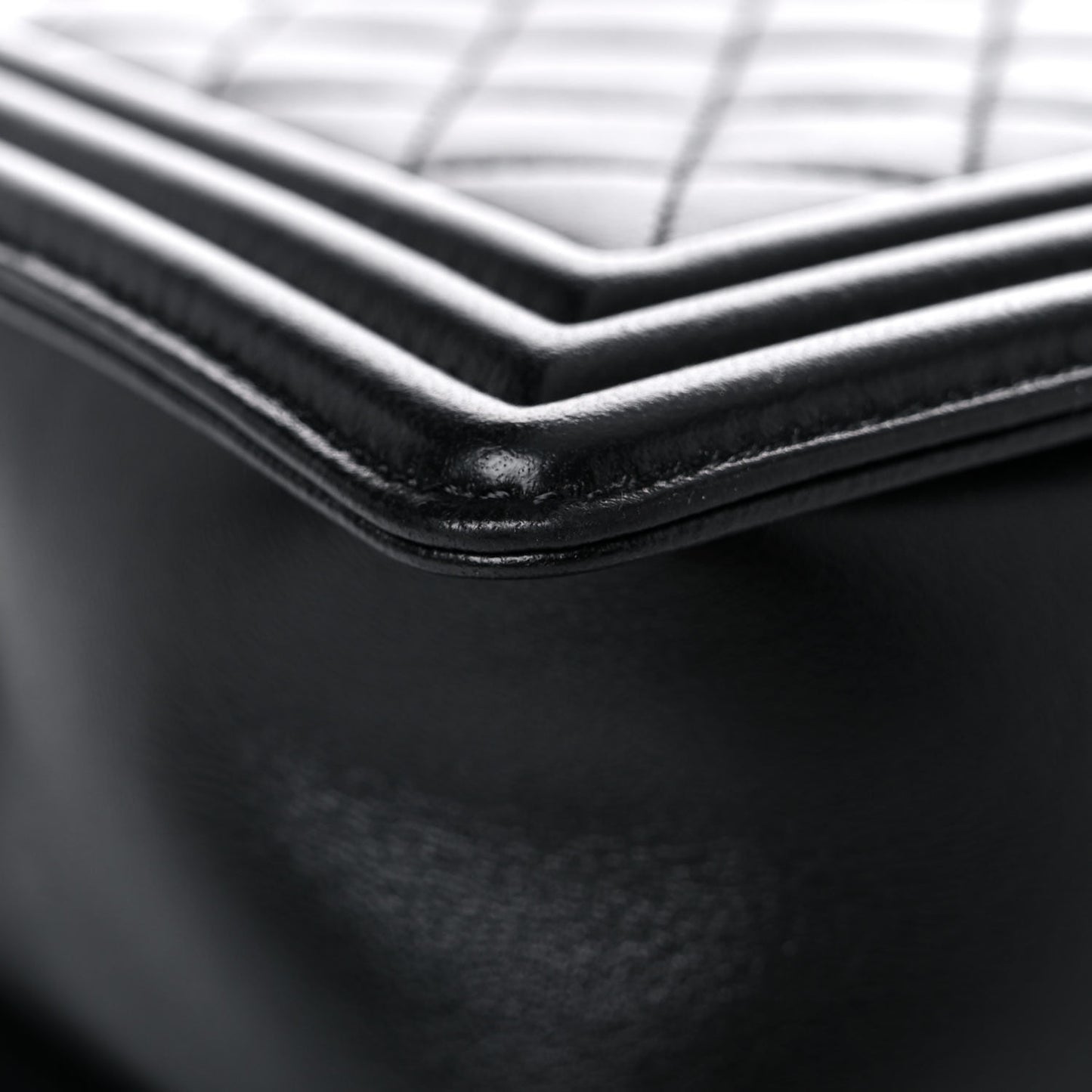 Calfskin Quilted New Medium Boy Flap Black