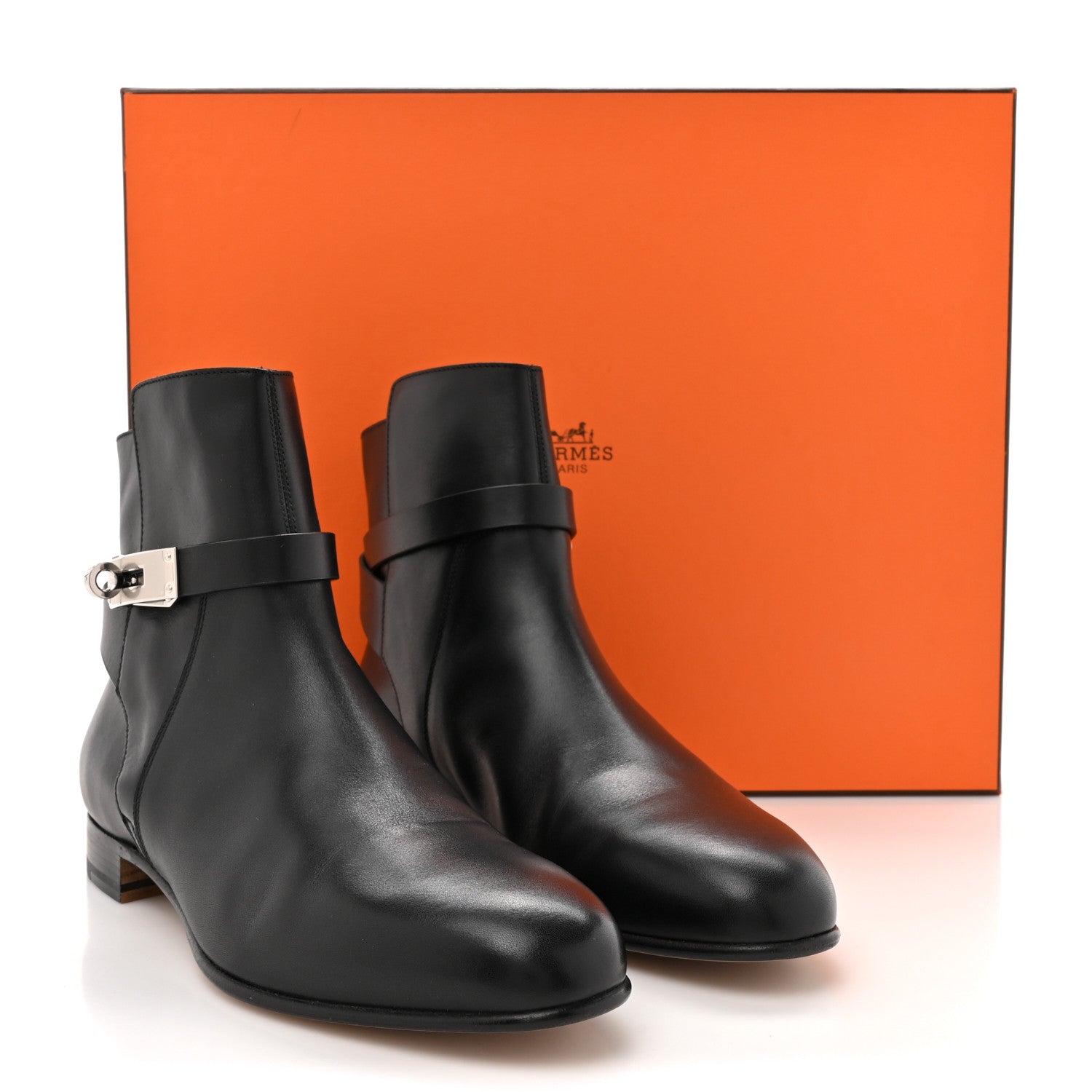 Hermes Calfskin Neo Ankle Boots 38.5 Black 13 of 13
