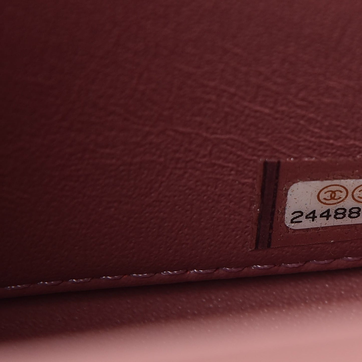 Lambskin Chevron Quilted Flap Beige