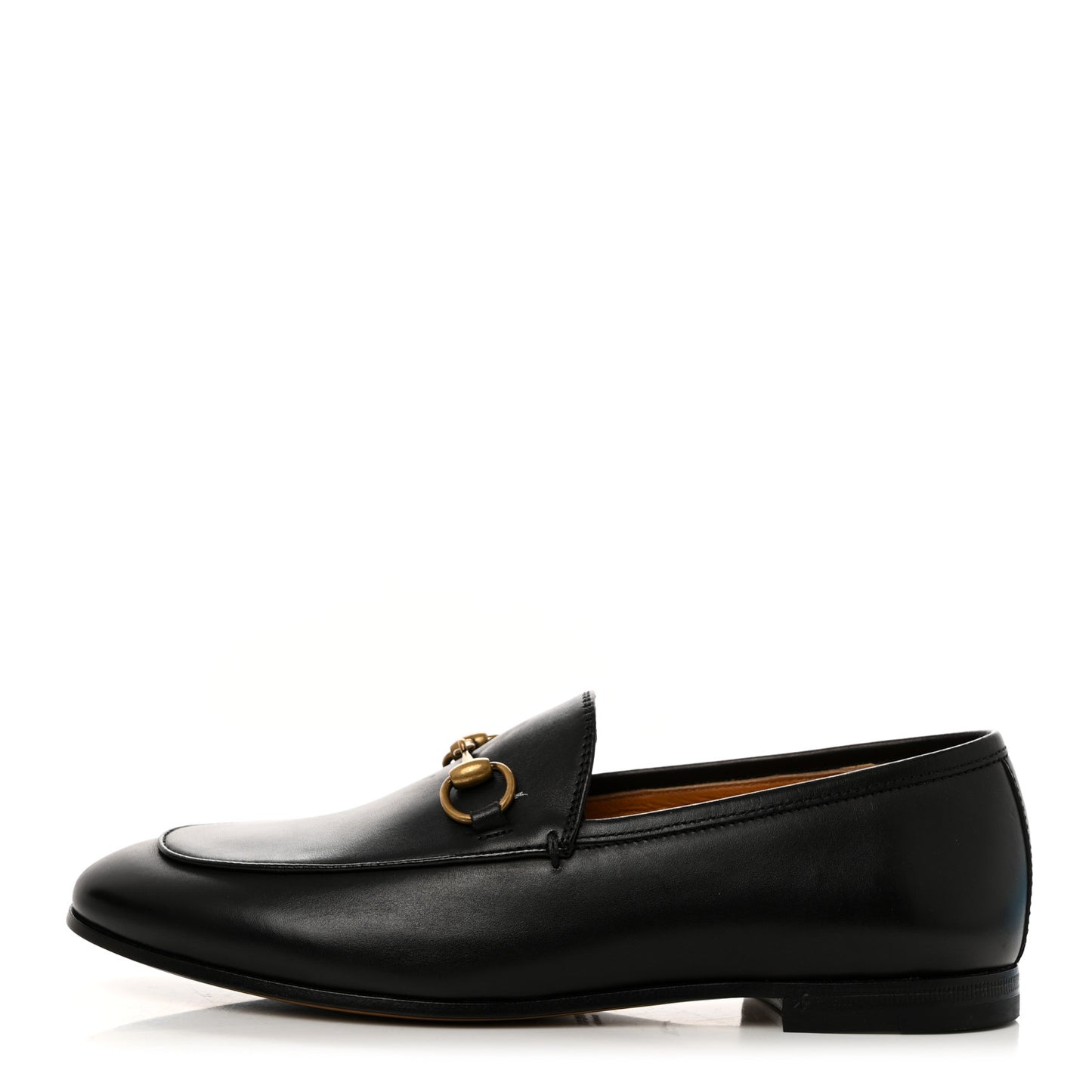 Lambskin Womens Brixton Horsebit Loafers 35.5 Black