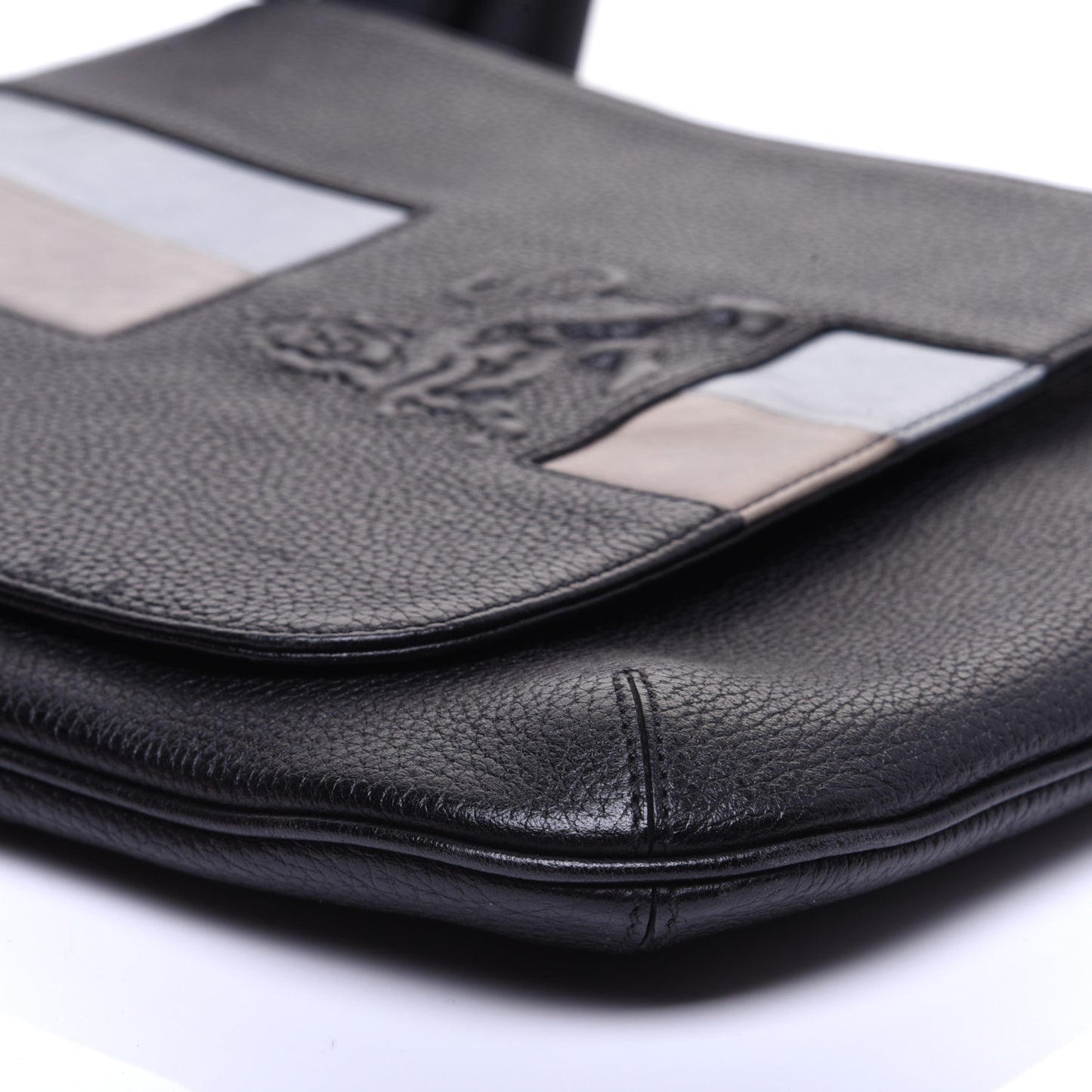 Calfskin Munich Lion Messenger Black