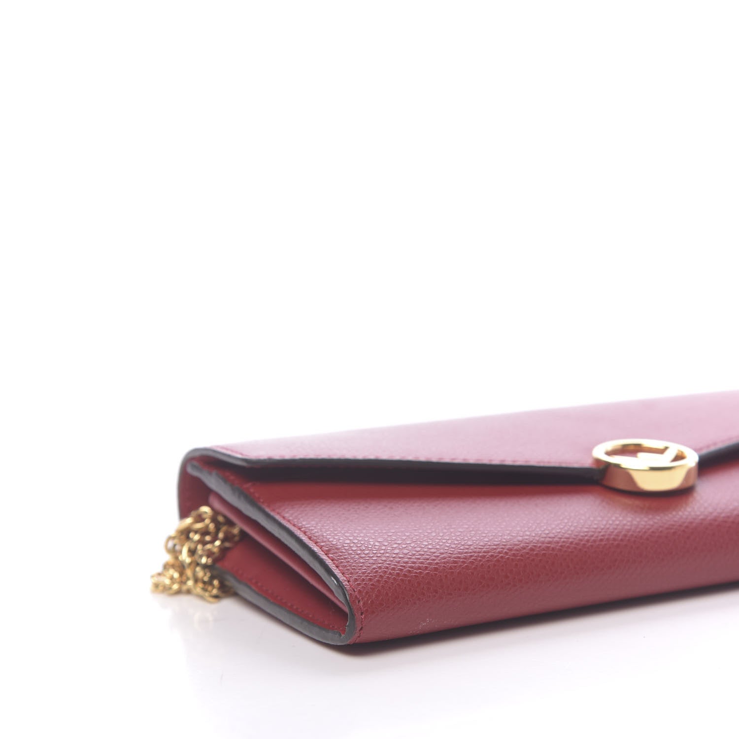Fendi Vitello Cruise F is Fendi Continental Envelope Wallet on Chain Fragola 8 of 10